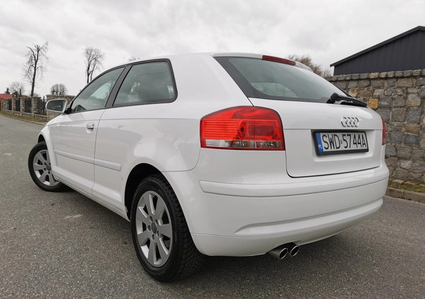 Audi A3 cena 27900 przebieg: 77000, rok produkcji 2008 z Rydułtowy małe 781